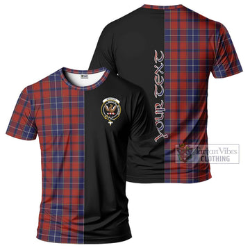 Wishart Tartan T-Shirt with Family Crest and Half Of Me Style