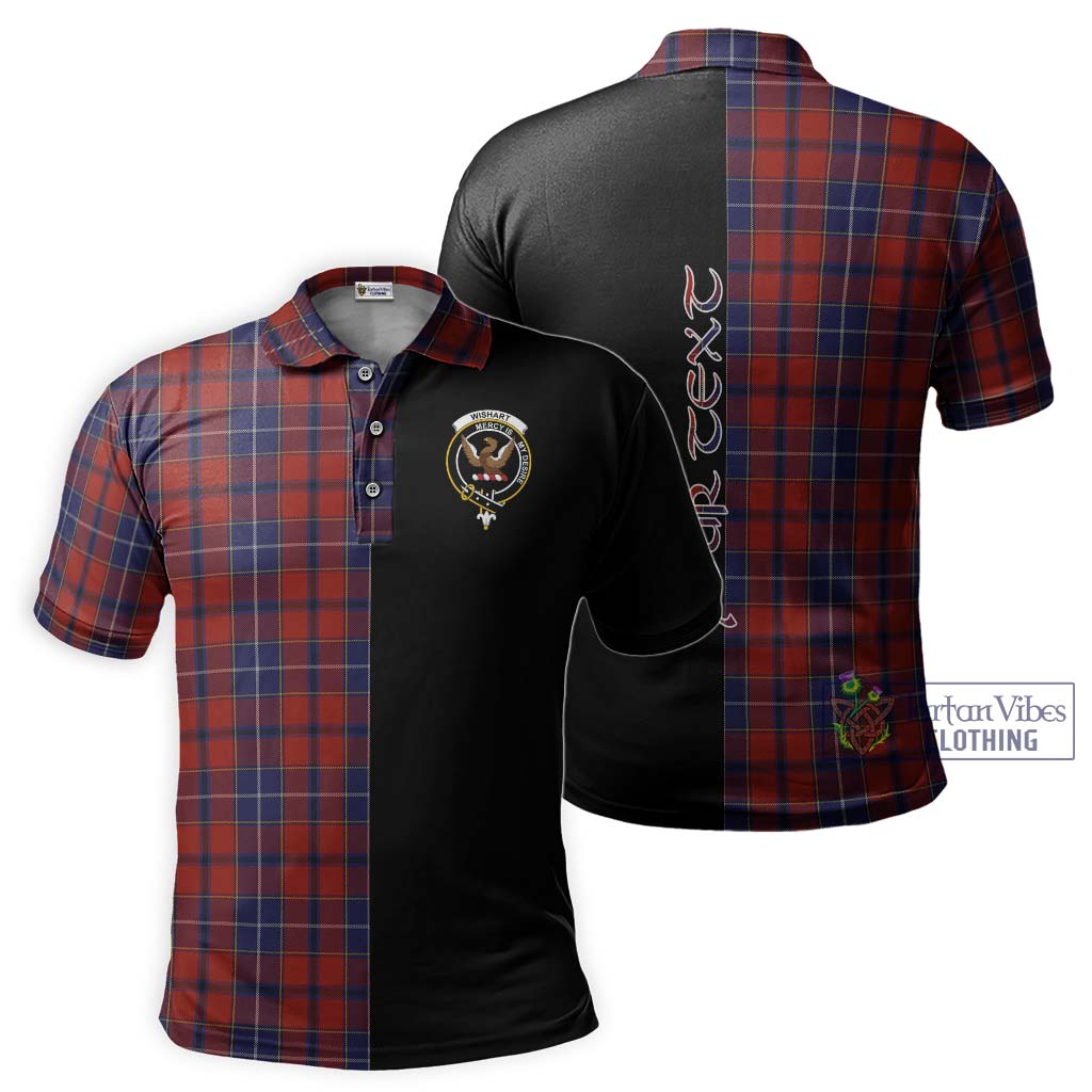 Tartan Vibes Clothing Wishart Dress Tartan Polo Shirt with Family Crest and Half Of Me Style