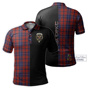 Wishart Tartan Polo Shirt with Family Crest and Half Of Me Style