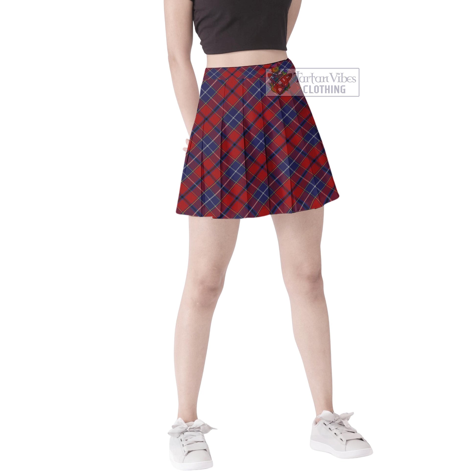 Tartan Vibes Clothing Wishart Dress Tartan Women's Plated Mini Skirt