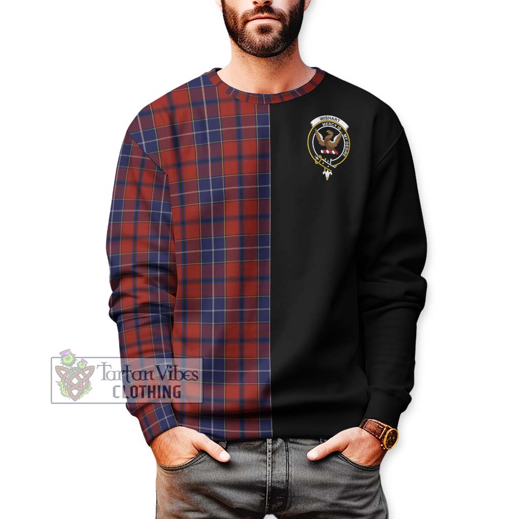 Tartan Vibes Clothing Wishart Dress Tartan Sweatshirt with Family Crest and Half Of Me Style