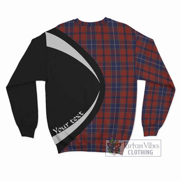 Wishart Tartan Sweatshirt with Family Crest Circle Style