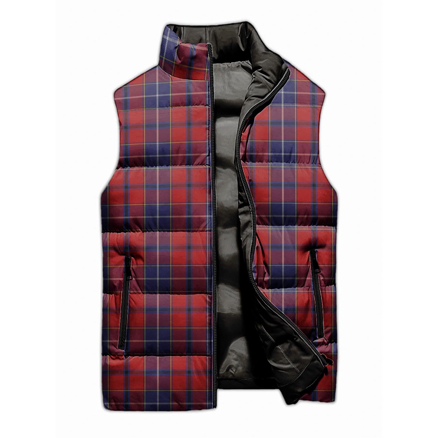 Wishart Dress Tartan Sleeveless Puffer Jacket - Tartanvibesclothing