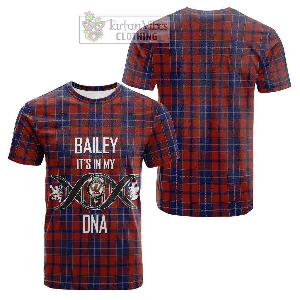 Tartan Vibes Clothing Wishart Dress Tartan Cotton T-shirt with Family Crest DNA In Me Style