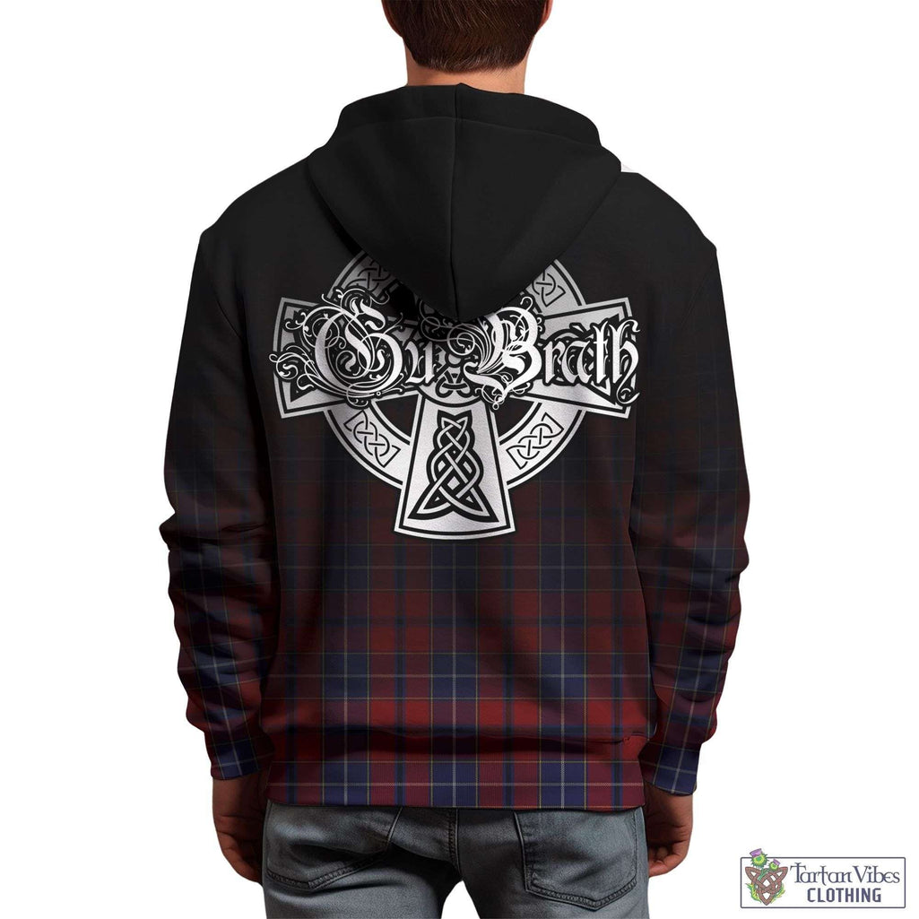 Tartan Vibes Clothing Wishart Dress Tartan Hoodie Featuring Alba Gu Brath Family Crest Celtic Inspired