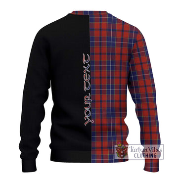 Wishart Tartan Knitted Sweater with Family Crest and Half Of Me Style