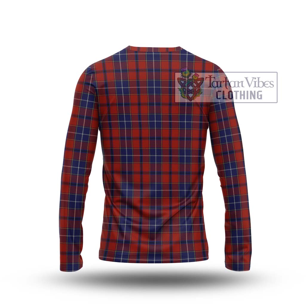 Tartan Vibes Clothing Wishart Dress Tartan Long Sleeve T-Shirt with Family Crest DNA In Me Style