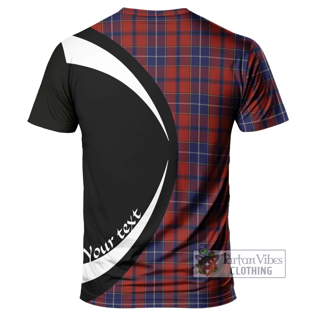 Tartan Vibes Clothing Wishart Dress Tartan T-Shirt with Family Crest Circle Style