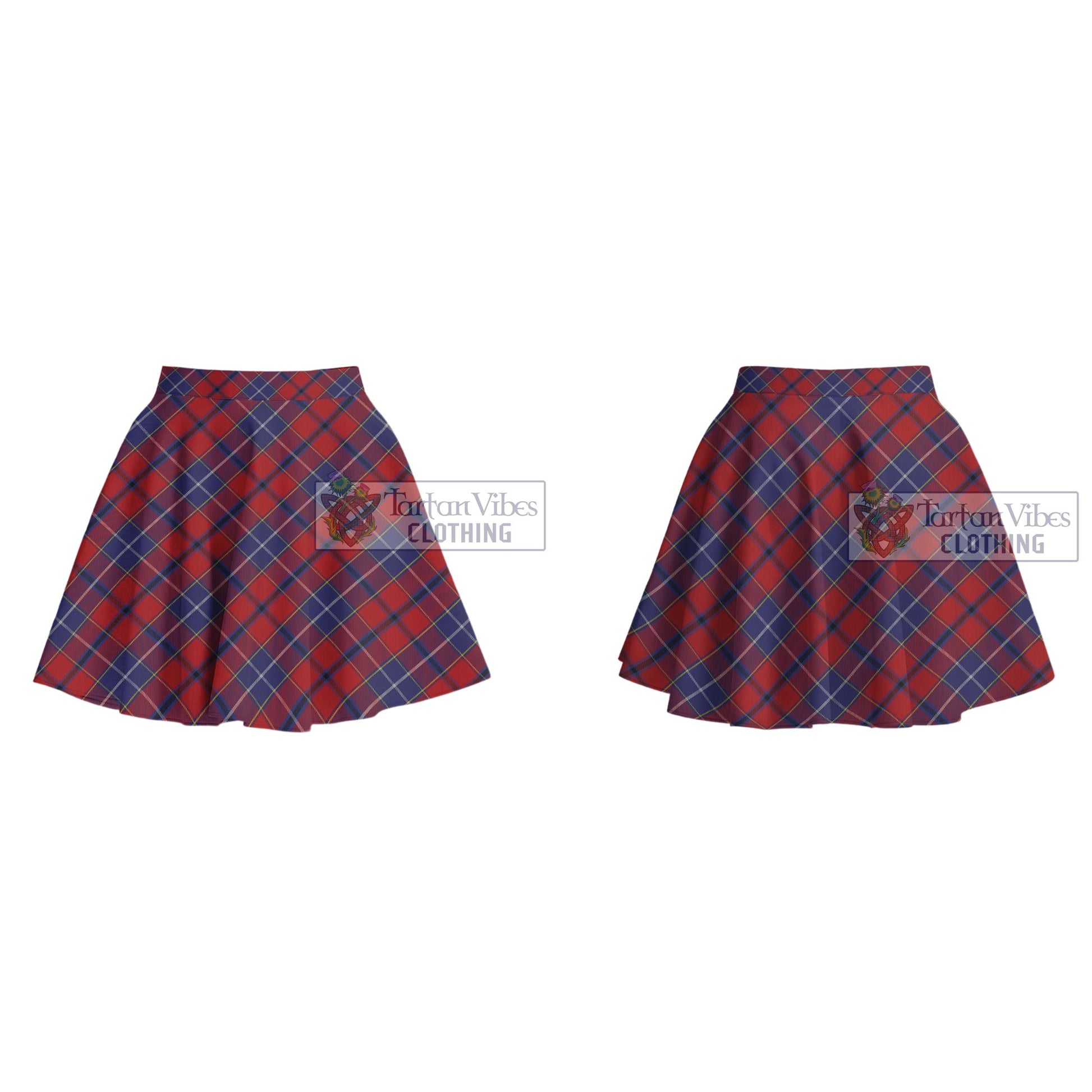 Tartan Vibes Clothing Wishart Dress Tartan Women's Plated Mini Skirt