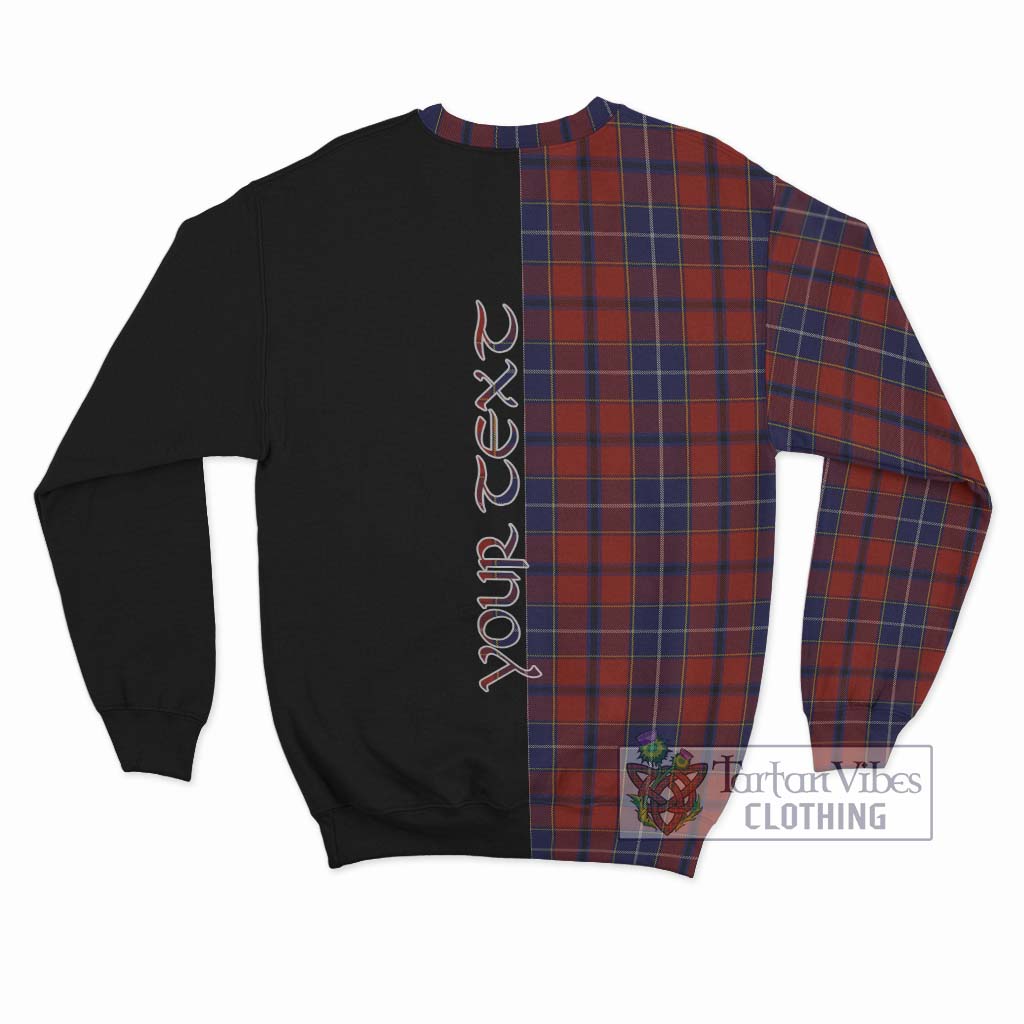 Tartan Vibes Clothing Wishart Dress Tartan Sweatshirt with Family Crest and Half Of Me Style