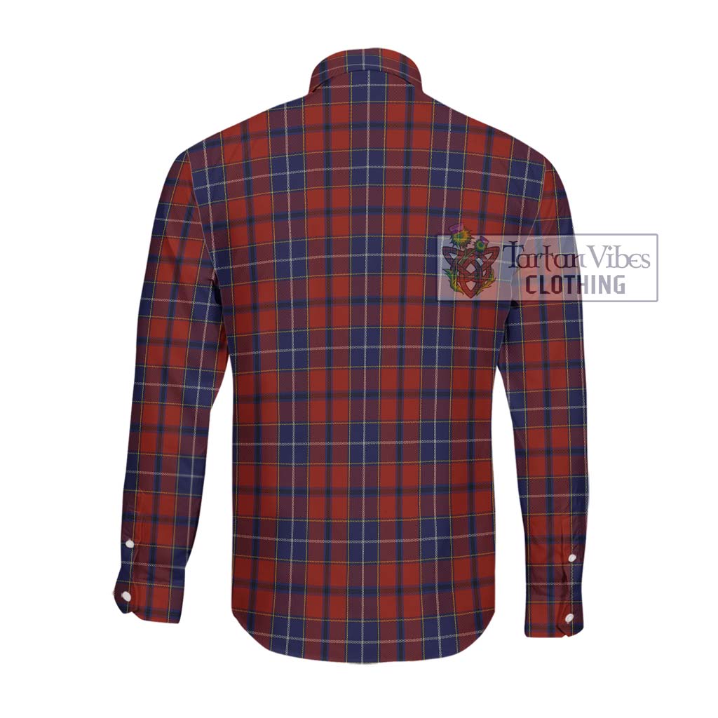 Tartan Vibes Clothing Wishart Dress Tartan Long Sleeve Button Shirt with Family Crest DNA In Me Style