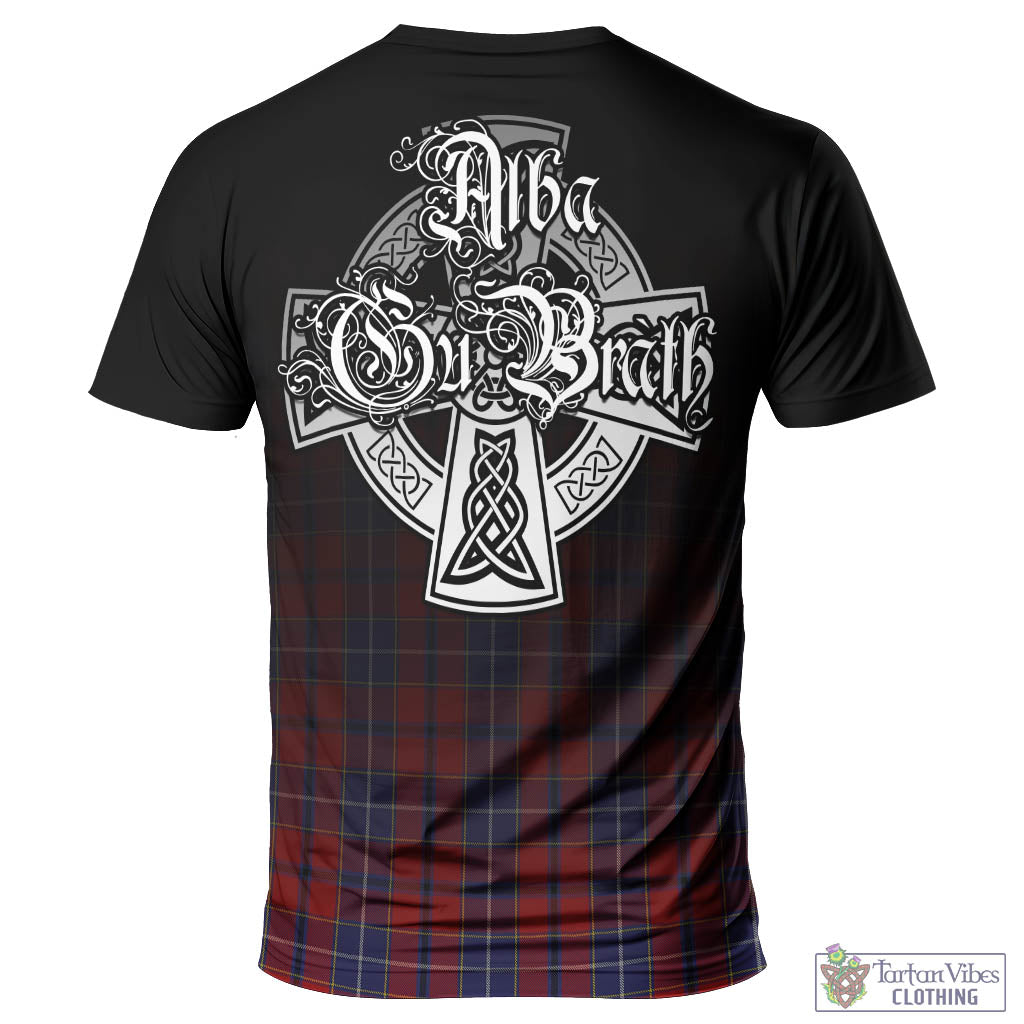 Tartan Vibes Clothing Wishart Dress Tartan T-Shirt Featuring Alba Gu Brath Family Crest Celtic Inspired