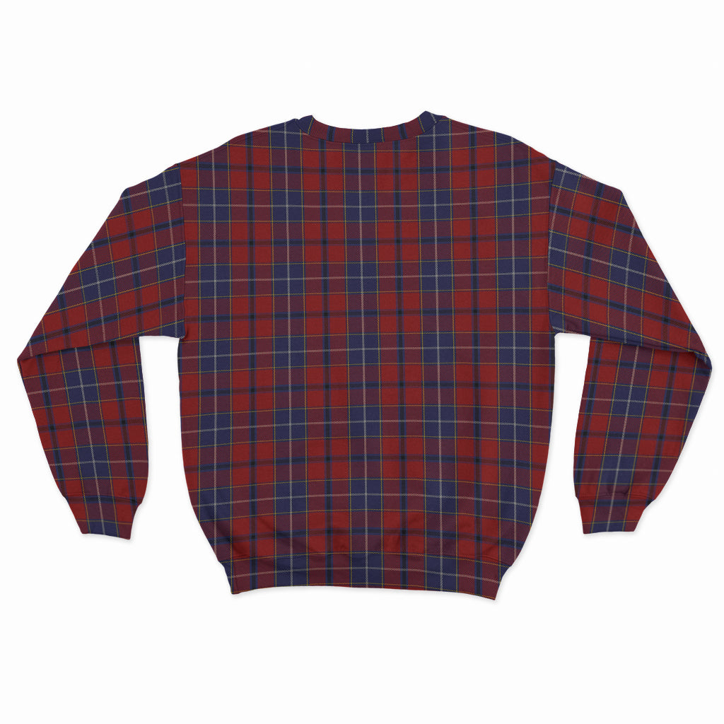 Wishart Tartan Sweatshirt with Family Crest - Tartan Vibes Clothing