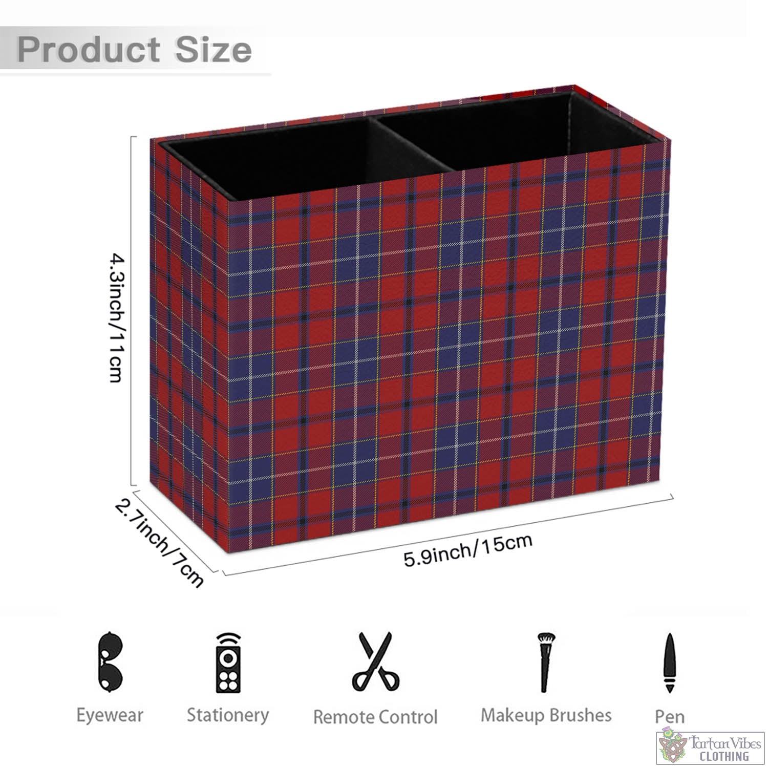 Tartan Vibes Clothing Wishart Dress Tartan Pen Holder