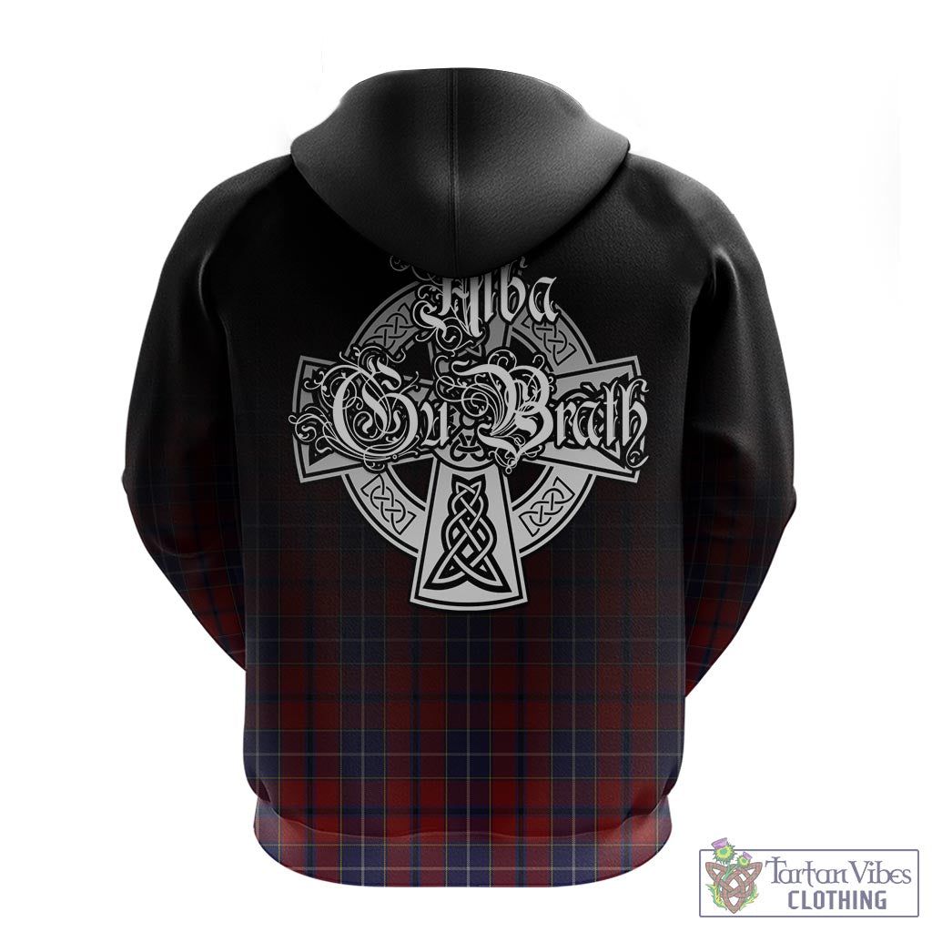 Tartan Vibes Clothing Wishart Dress Tartan Hoodie Featuring Alba Gu Brath Family Crest Celtic Inspired