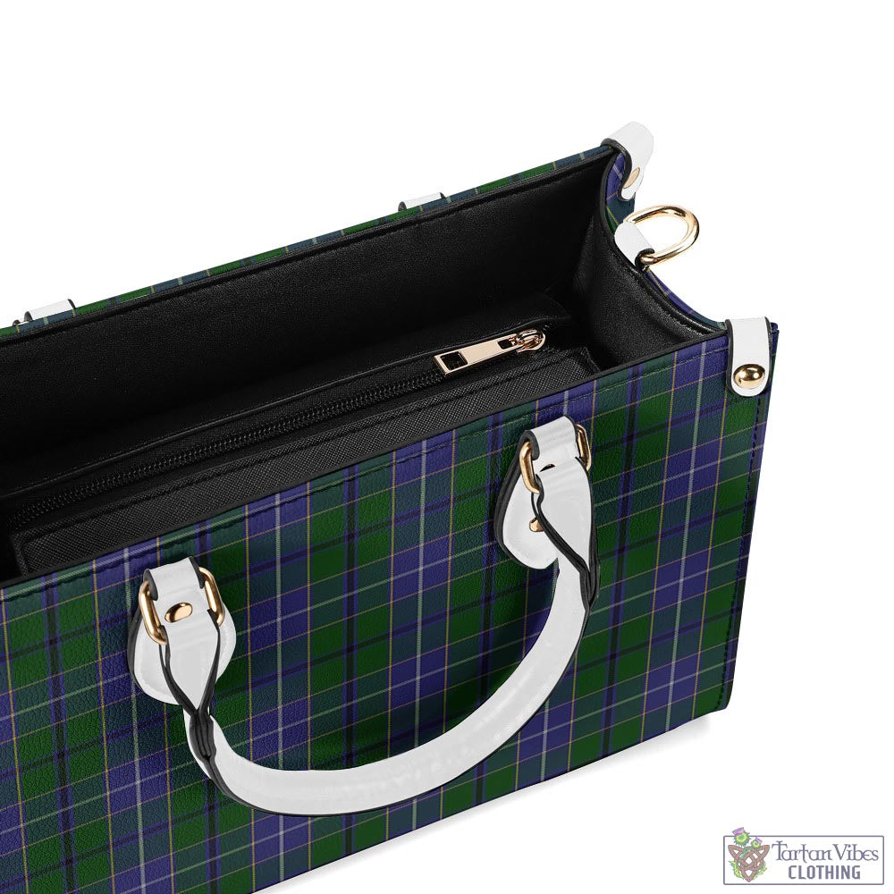 Tartan Vibes Clothing Wishart Hunting Tartan Luxury Leather Handbags