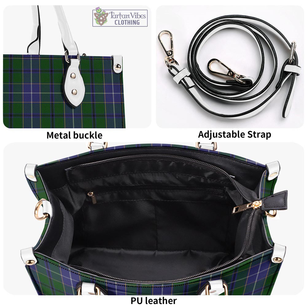 Tartan Vibes Clothing Wishart Hunting Tartan Luxury Leather Handbags