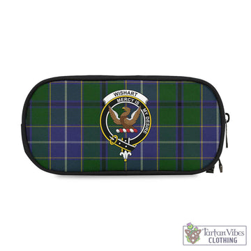 Wishart Hunting Tartan Pen and Pencil Case with Family Crest