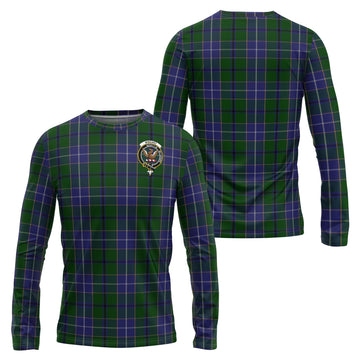 Wishart Hunting Tartan Long Sleeve T-Shirt with Family Crest