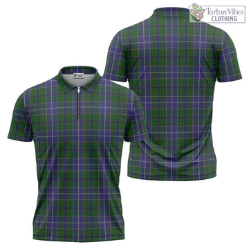 Wishart Hunting Tartan Zipper Polo Shirt