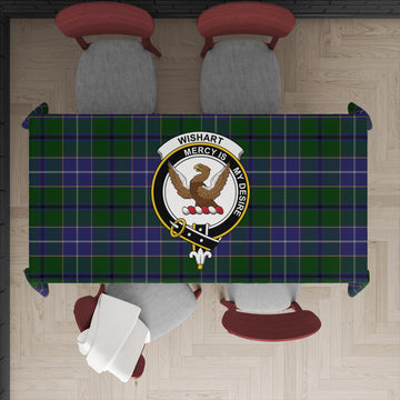 Wishart Hunting Tartan Tablecloth with Family Crest