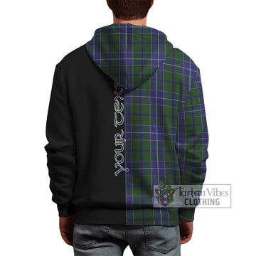 Wishart Hunting Tartan Hoodie with Family Crest and Half Of Me Style