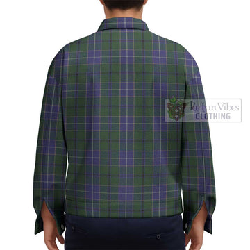 Wishart Hunting Tartan Unisex Lapel Cotton Jacket