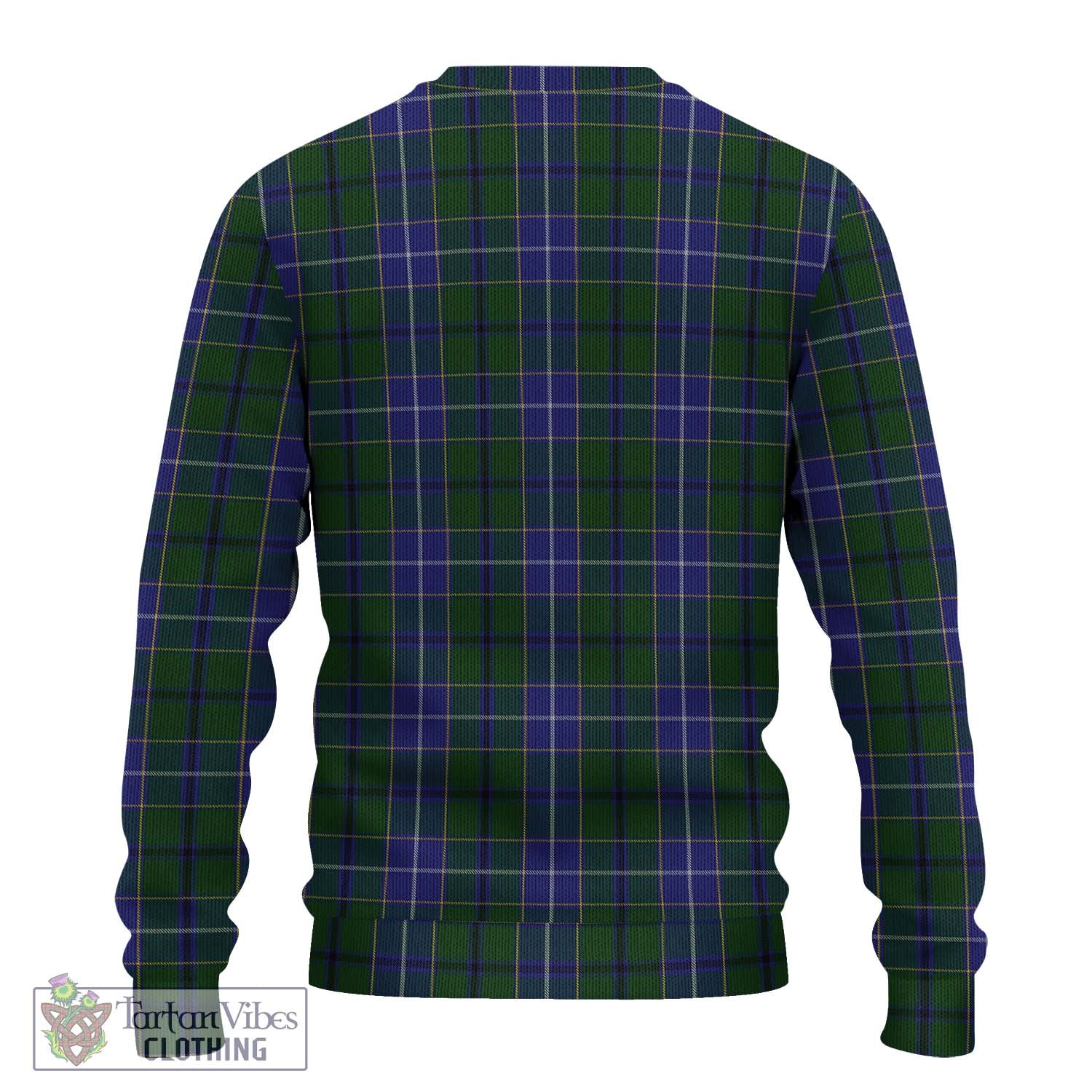 Tartan Vibes Clothing Wishart Hunting Tartan Knitted Sweater with Family Crest DNA In Me Style