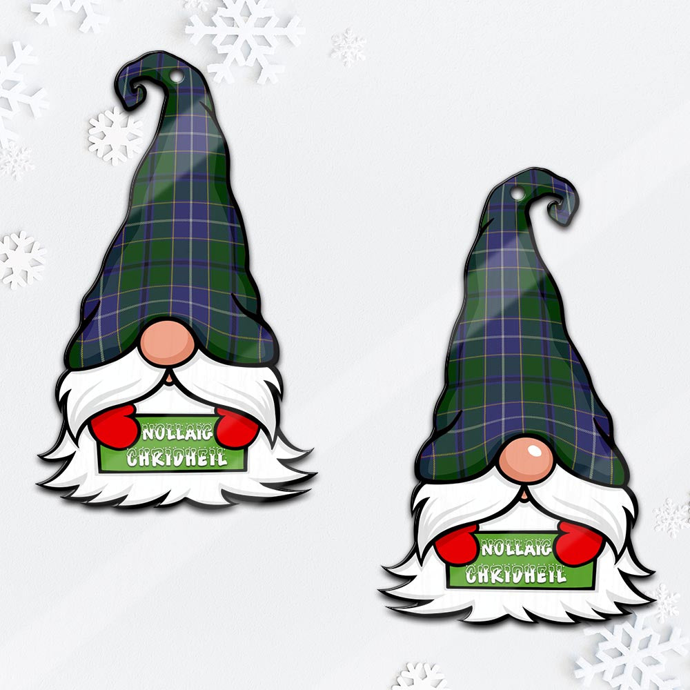 Wishart Hunting Gnome Christmas Ornament with His Tartan Christmas Hat - Tartan Vibes Clothing