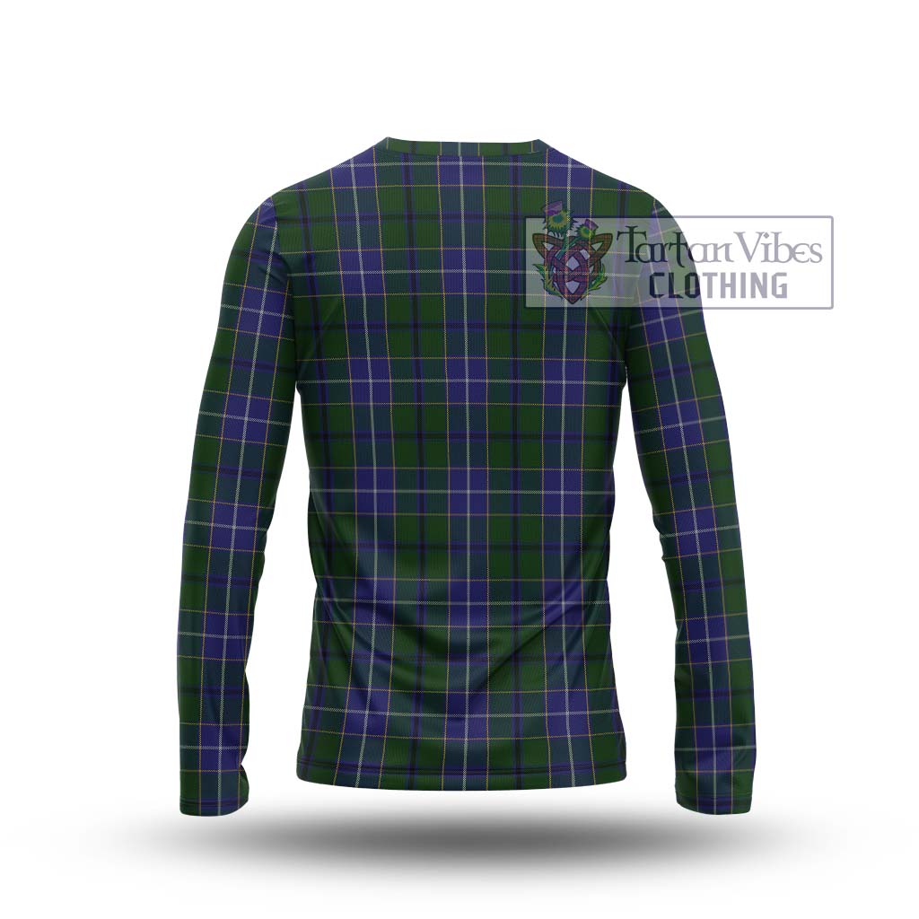 Tartan Vibes Clothing Wishart Hunting Tartan Long Sleeve T-Shirt with Family Crest DNA In Me Style