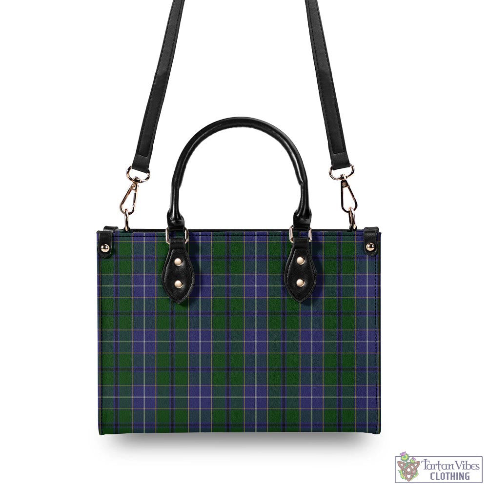 Tartan Vibes Clothing Wishart Hunting Tartan Luxury Leather Handbags