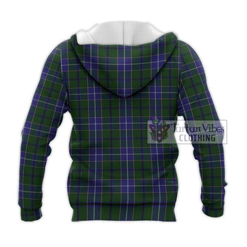 Wishart Hunting Tartan Knitted Hoodie with Family Crest DNA In Me Style