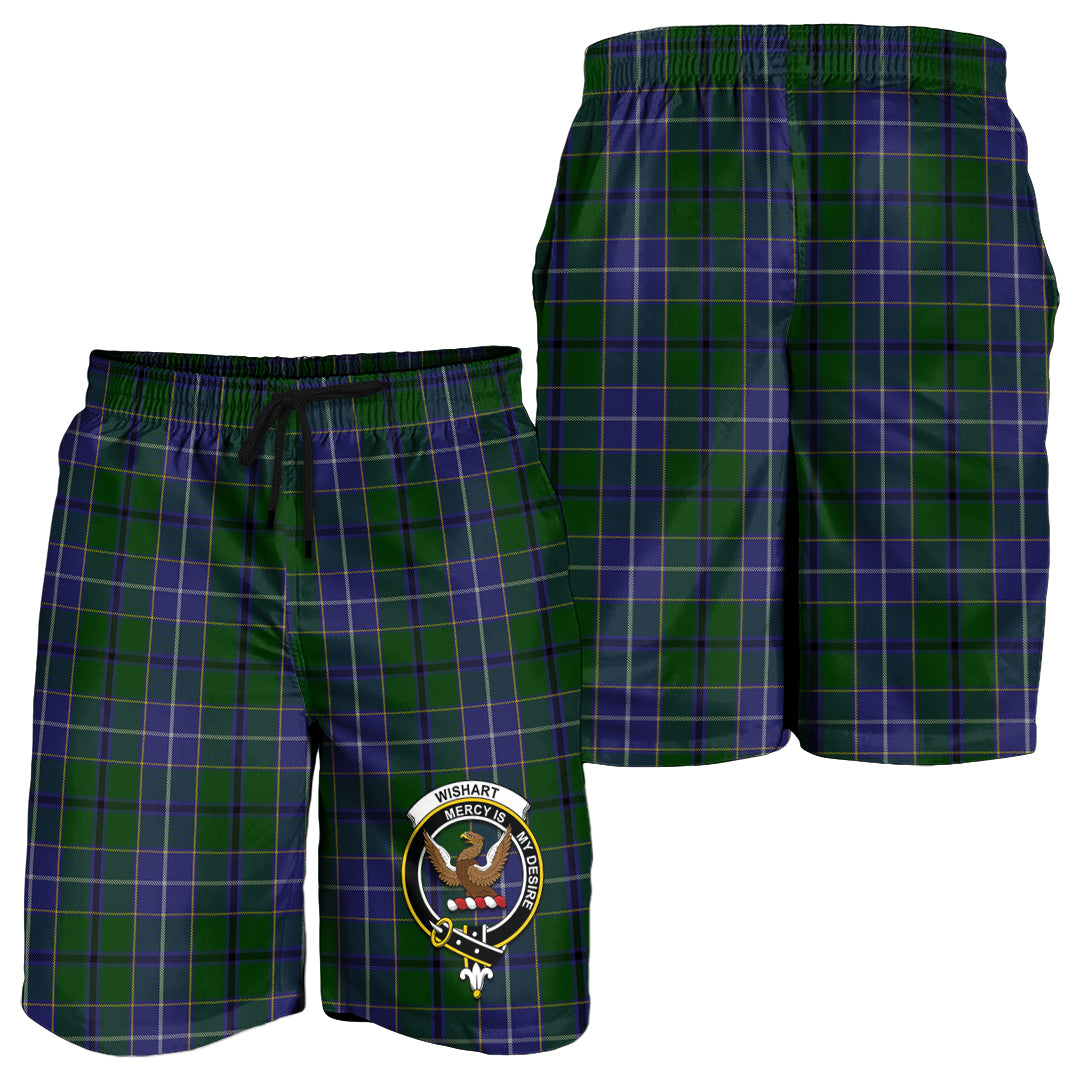 wishart-hunting-tartan-mens-shorts-with-family-crest