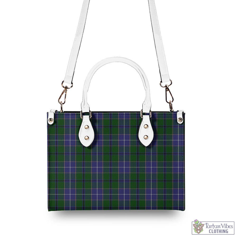 Tartan Vibes Clothing Wishart Hunting Tartan Luxury Leather Handbags