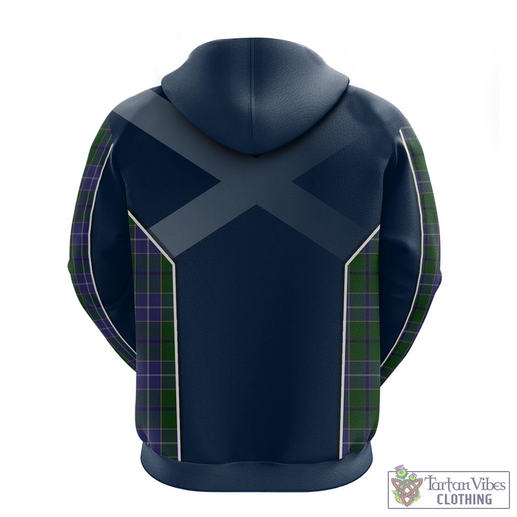 Tartan Vibes Clothing Wishart Hunting Tartan Hoodie with Family Crest and Scottish Thistle Vibes Sport Style