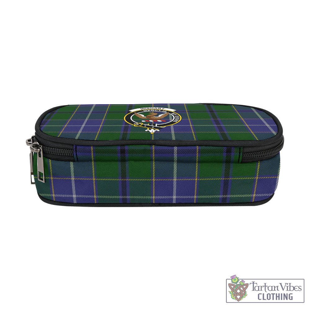 Tartan Vibes Clothing Wishart Hunting Tartan Pen and Pencil Case with Family Crest