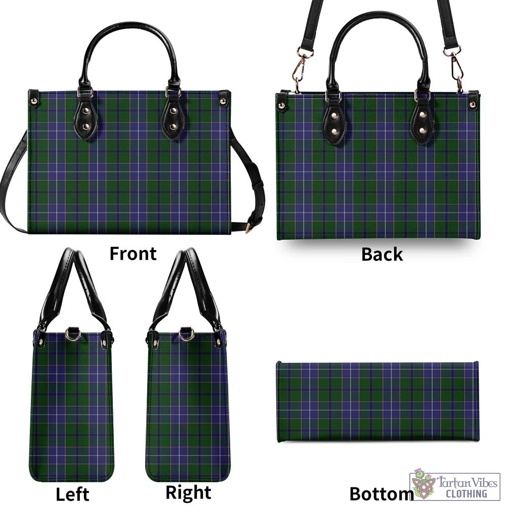 Tartan Vibes Clothing Wishart Hunting Tartan Luxury Leather Handbags