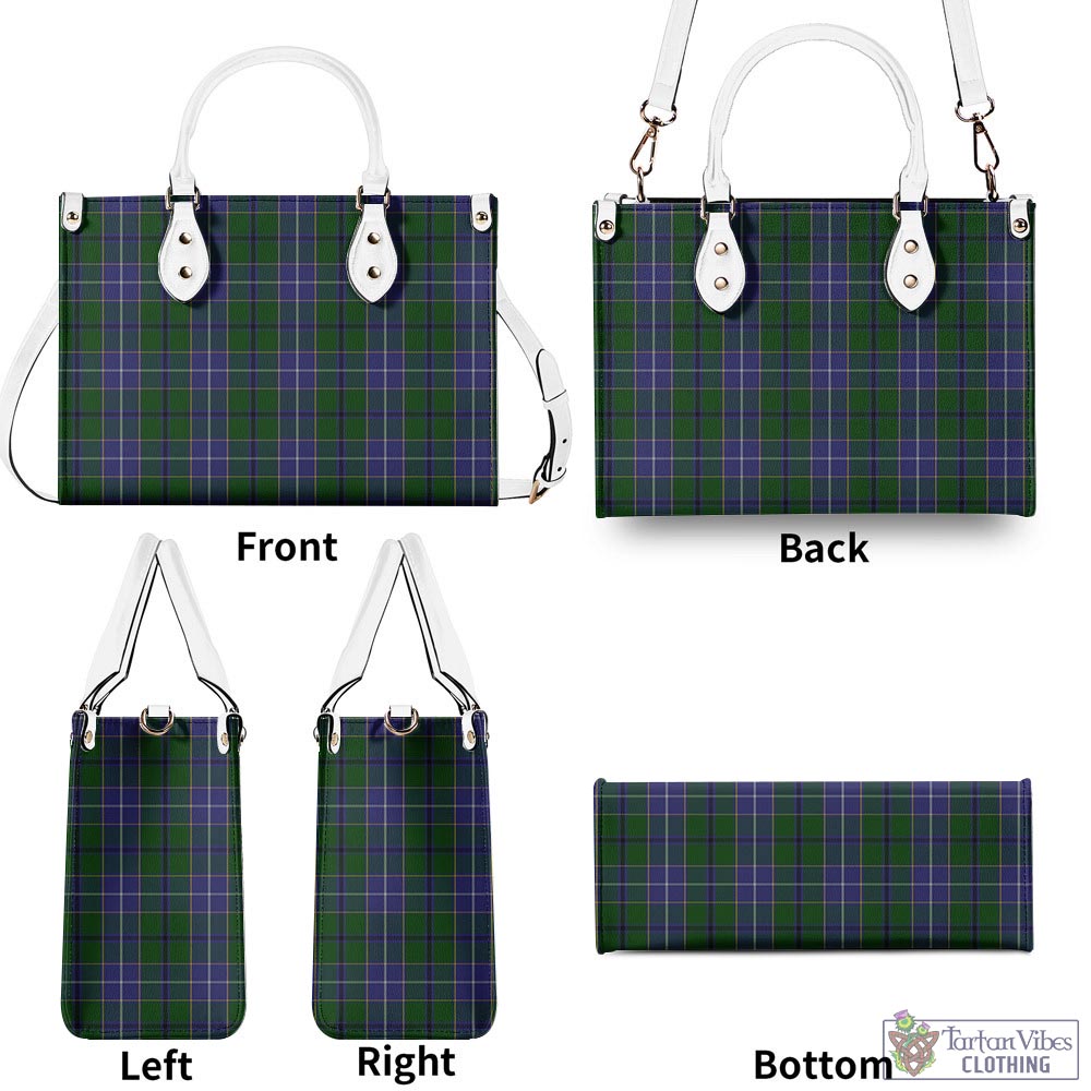 Tartan Vibes Clothing Wishart Hunting Tartan Luxury Leather Handbags