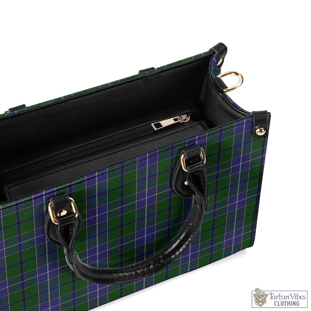 Tartan Vibes Clothing Wishart Hunting Tartan Luxury Leather Handbags