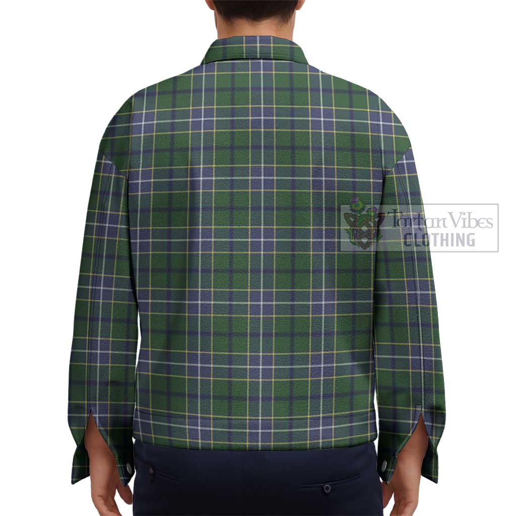 Tartan Vibes Clothing Wishart Hunting Modern Tartan Unisex Lapel Cotton Jacket