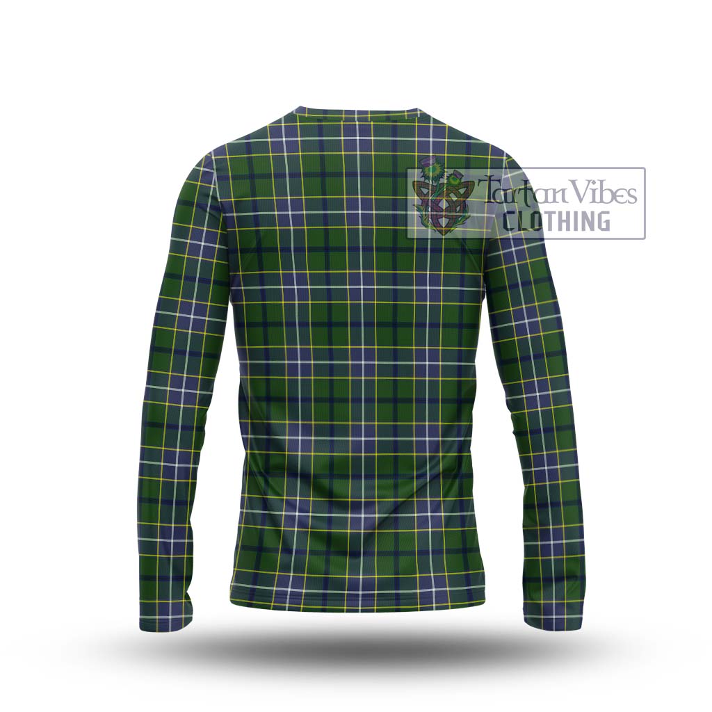 Tartan Vibes Clothing Wishart Hunting Modern Tartan Long Sleeve T-Shirt with Family Crest DNA In Me Style