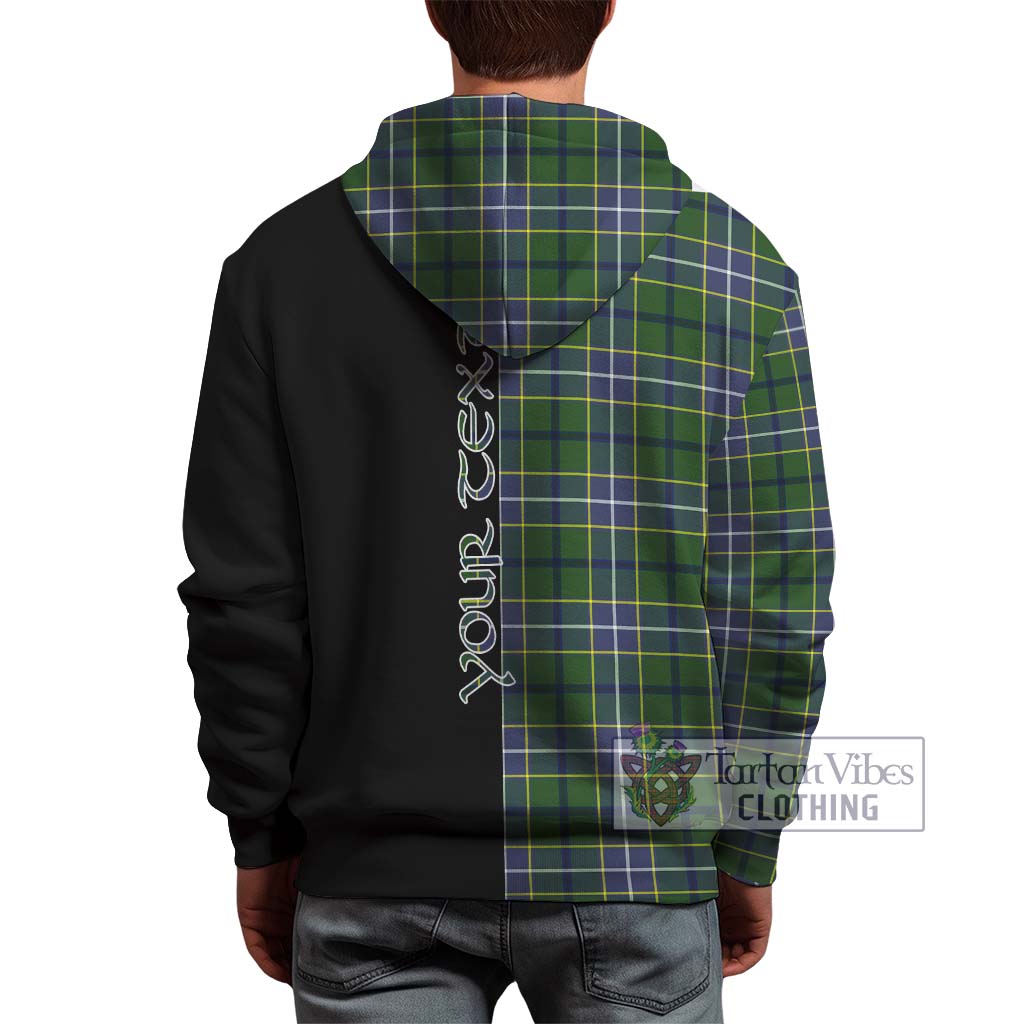 Tartan Vibes Clothing Wishart Hunting Modern Tartan Hoodie with Family Crest and Half Of Me Style