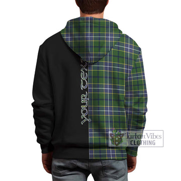 Wishart Hunting Modern Tartan Hoodie with Family Crest and Half Of Me Style