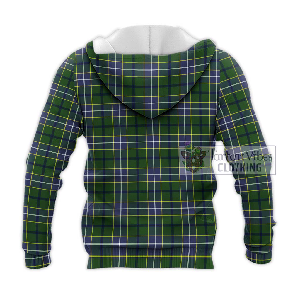 Tartan Vibes Clothing Wishart Hunting Modern Tartan Knitted Hoodie with Family Crest DNA In Me Style