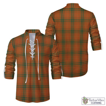 Wolfe Tartan Men's Scottish Traditional Jacobite Ghillie Kilt Shirt Men - Tartan Vibes Clothing