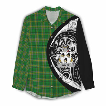 Wolfe Irish Clan Women's Casual Shirt Celtic Circle Style Female - Tartan Vibes Clothing