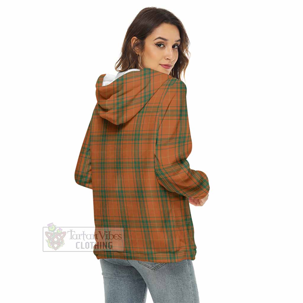 Wolfe Tartan Women's Borg Fleece Hoodie with Half Zip - Tartan Vibes Clothing