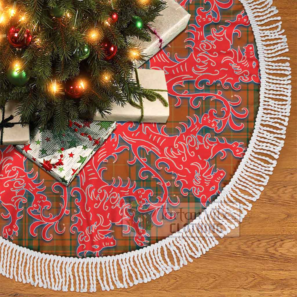 Wolfe Tartan Christmas Tree Skirt Lion Rampant Style - Tartan Vibes Clothing