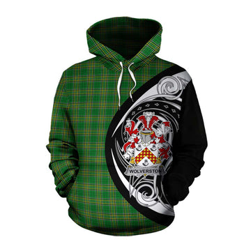 Wolverston Irish Clan Cotton Hoodie Celtic Circle Style Pullover Hoodie XS - Tartan Vibes Clothing
