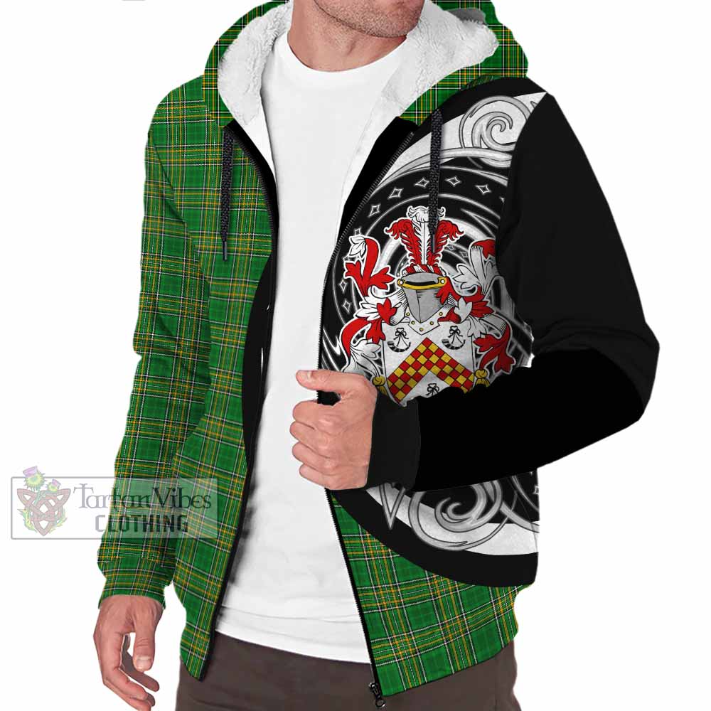 Wolverston Irish Clan Sherpa Hoodie Celtic Circle Style - Tartan Vibes Clothing
